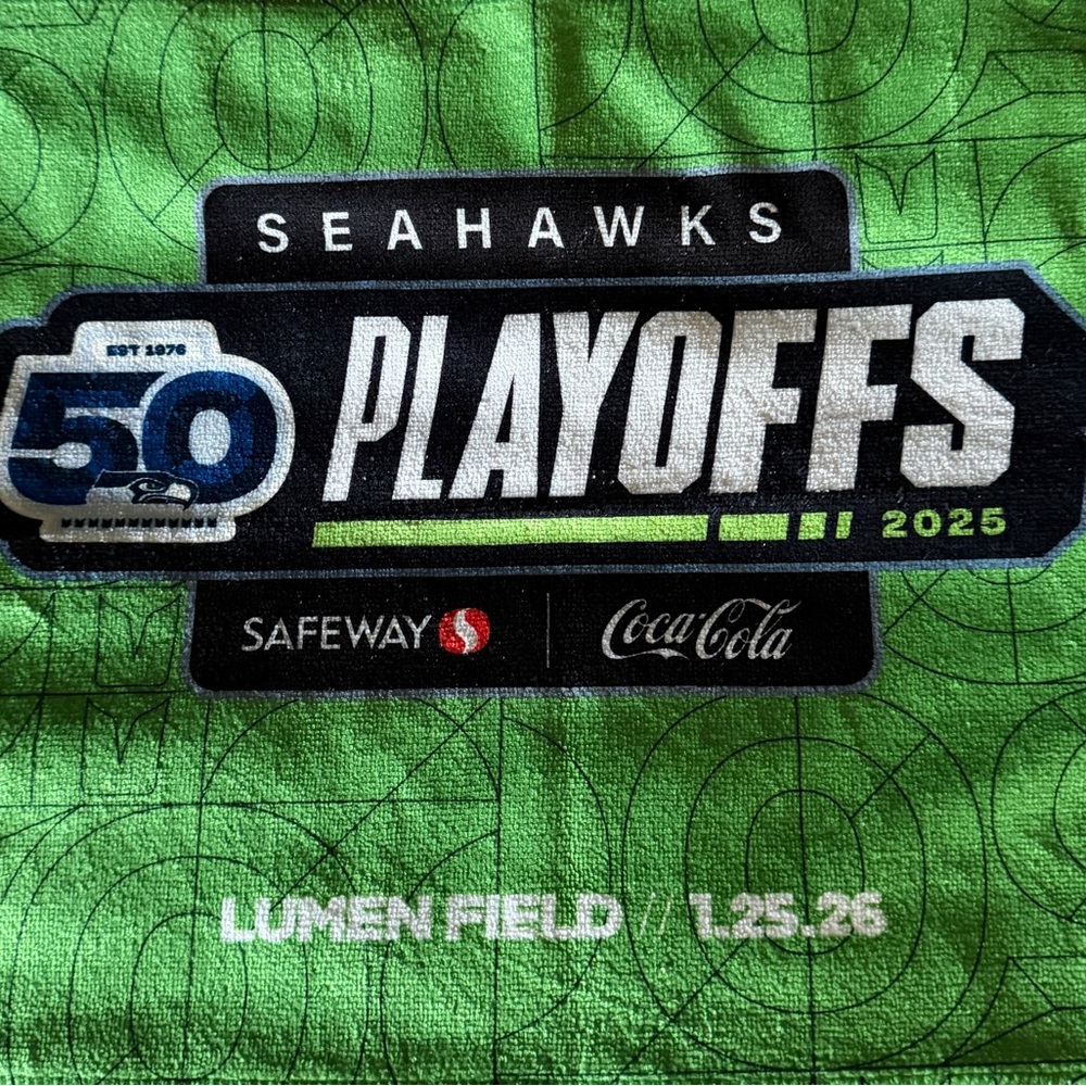 2 Playoff Seahawks Rally Towels